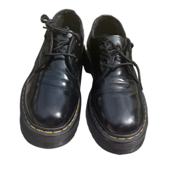 DR. MARTENS Holly Black Patent
Leather Platform Lace-Up Oxfords - Picture 11 of 17